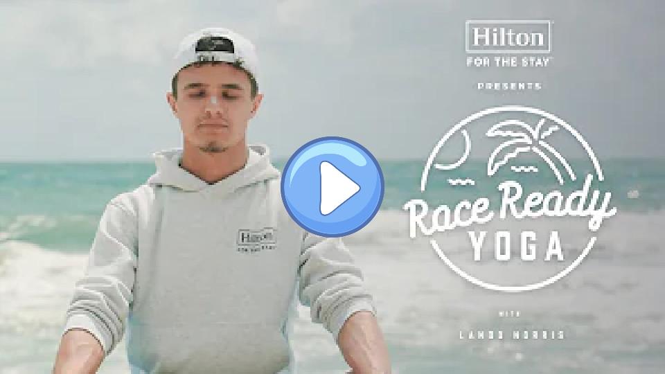 Video thumb: Lando Norris’s Yoga Routine (Getting Race Ready) | Hilton