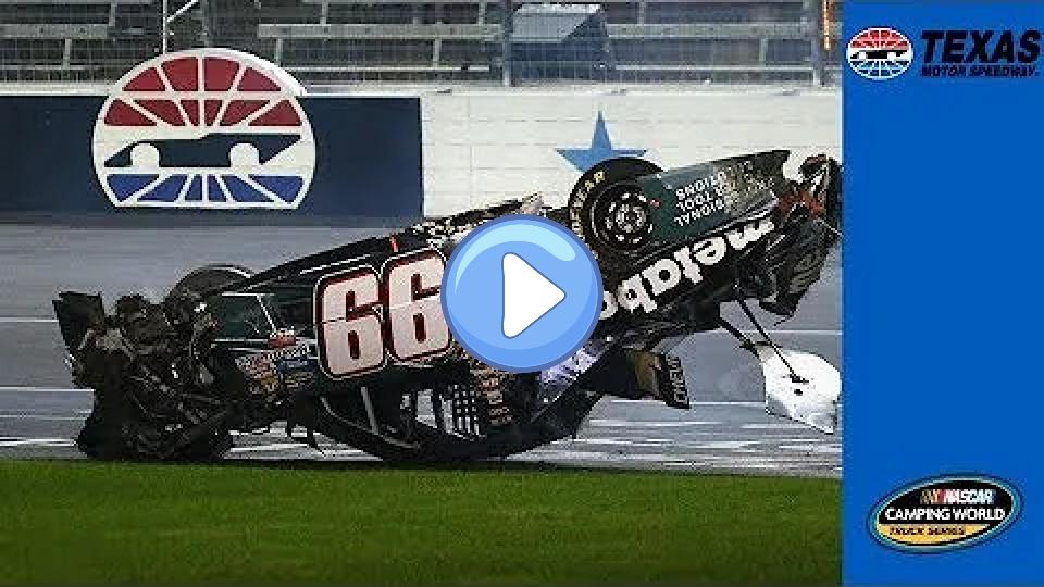 Video thumb: Christopher Bell emerges as the victor after a massive wreck at Texas