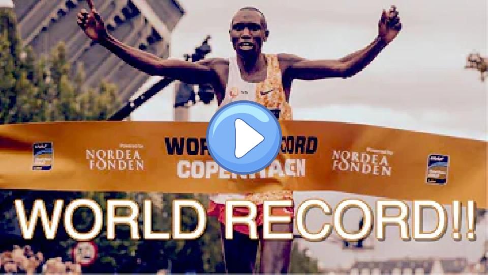 Video thumb: Geoffrey Kamworor Breaks Half Marathon World Record in Copenhagen