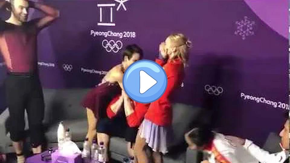Play video: Aljona Savchenko and Bruno Massot - Winning Gold at the Pyeongchang 2018 Olympics - Reaction Video thumb: Aljona Savchenko and Bruno Massot - Winning Gold at the Pyeongchang 2018 Olympics - Reaction