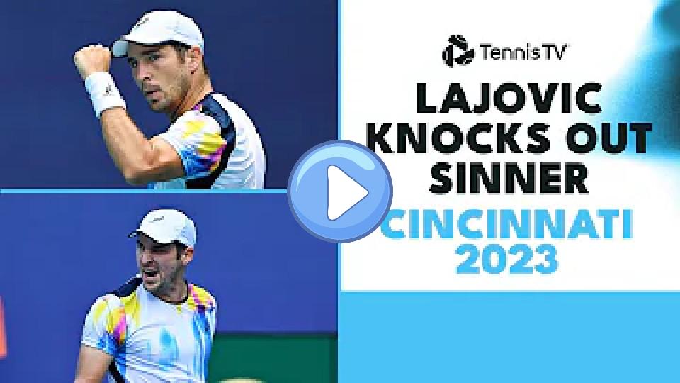 Video thumb: Dušan Lajović Upsets Toronto Champion Jannik Sinner! | Cincinnati 2023