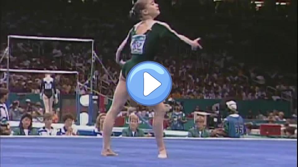 Video thumb: [HDp60] Lilia Podkopayeva (UKR) Floor All-Around 1996 Atlanta Olympic Games