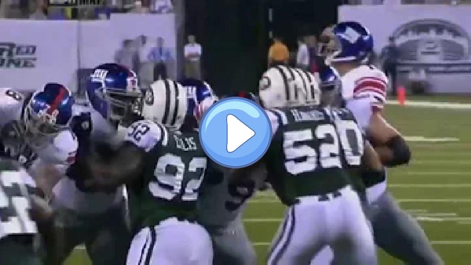 Video thumb: Eli Manning's preseason injury against the Jets