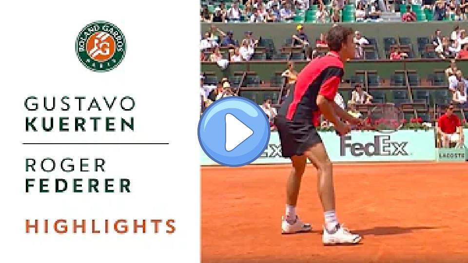Video thumb: Gustavo Kuerten vs. Roger Federer Highlights - Men's Round 3 | Roland-Garros 2004