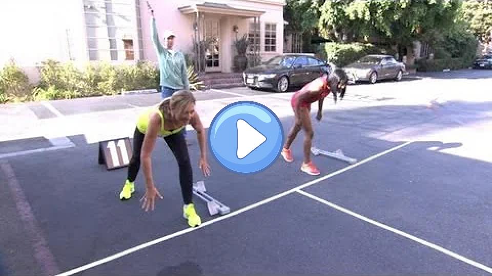 Video thumb: Allison Janney vs. Carmelita Jeter
