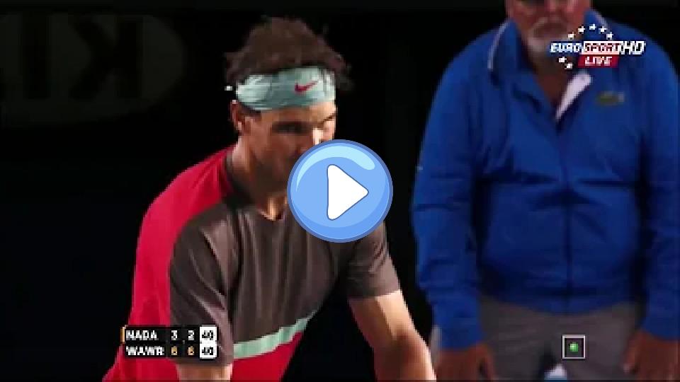 Video thumb: Rafa Nadal was injured but still won a set.