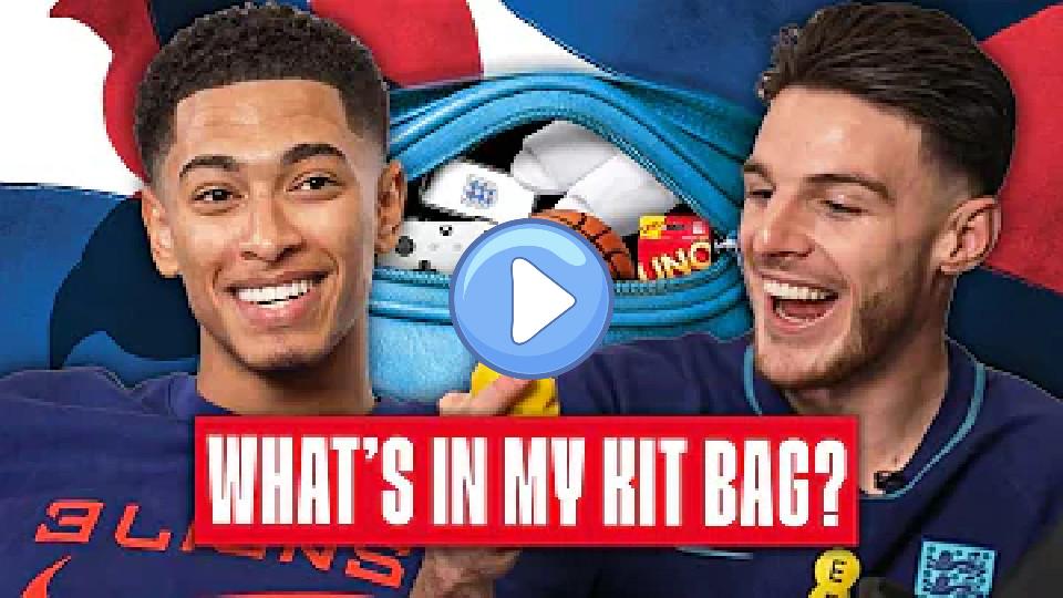 Video thumb: Jude Bellingham & Declan Rice Reveal Their World Cup Kit Bag Essentials | Kit Bag