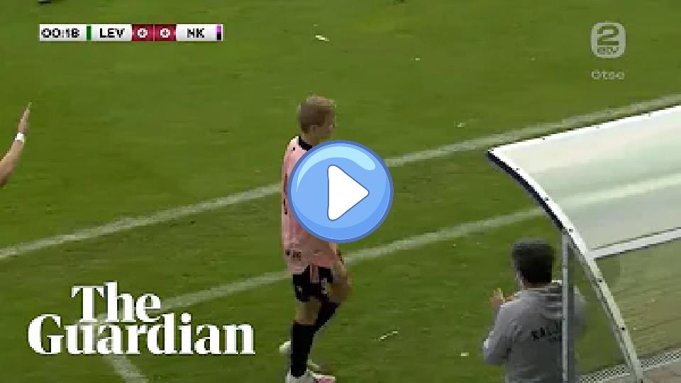 Video thumb: Player substituted after 13 seconds in Estonian Premier League match.