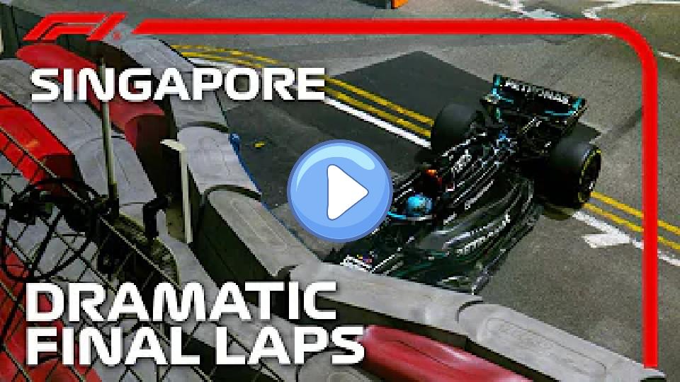 Video thumb: Russell Crashes Out in Dramatic Fight for Win | 2023 Singapore Grand Prix