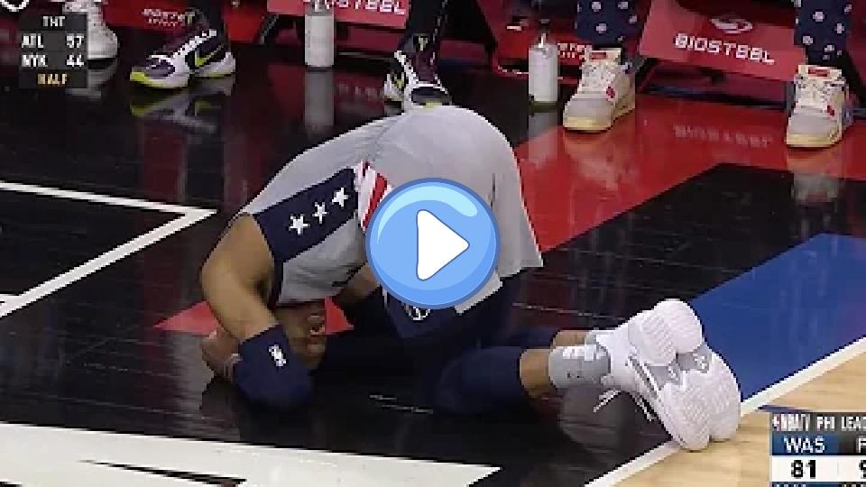 Video thumb: Russell Westbrook Twists Ankle and Will Not Return Due to Injury 😔