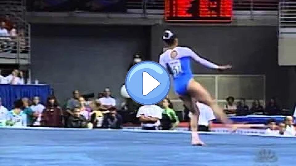 Video thumb: Mohini Bhardwaj - Floor Exercise - 2001 U.S. Gymnastics Championships - Women's Day 1