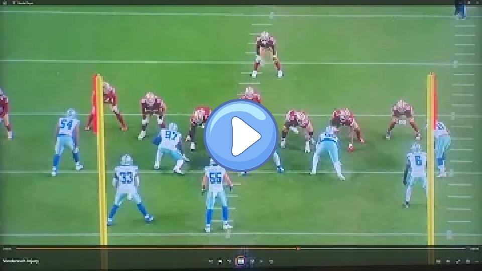 Video thumb: Coach's film version: Vander Esch injury. Was it dirty? I don't think so.