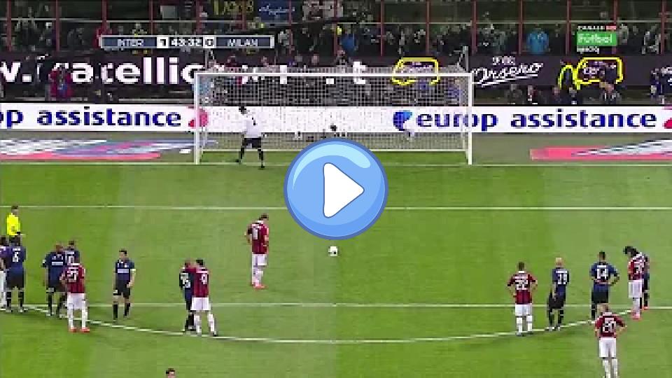 Video thumb: Zlatan Ibrahimović's penalty goal against Júlio César | Inter vs Milan (1-1)