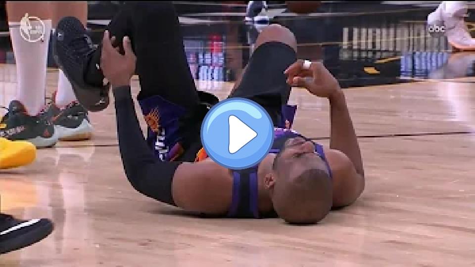 Play video: Chris Paul twisted his ankle after Brook Lopez committed a questionable foul during the Suns vs. Bucks Game 1. Video thumb: Chris Paul twisted his ankle after Brook Lopez committed a questionable foul during the Suns vs. Bucks Game 1.