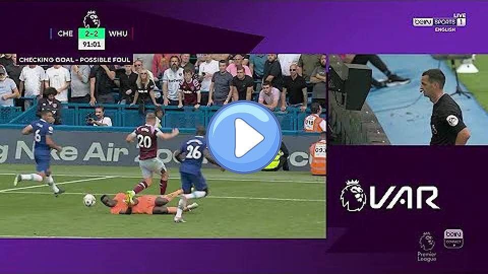 Video thumb: Édouard Mendy Faking Injury Causes West Ham GOAL to be Disallowed | VAR Controversial Decision!