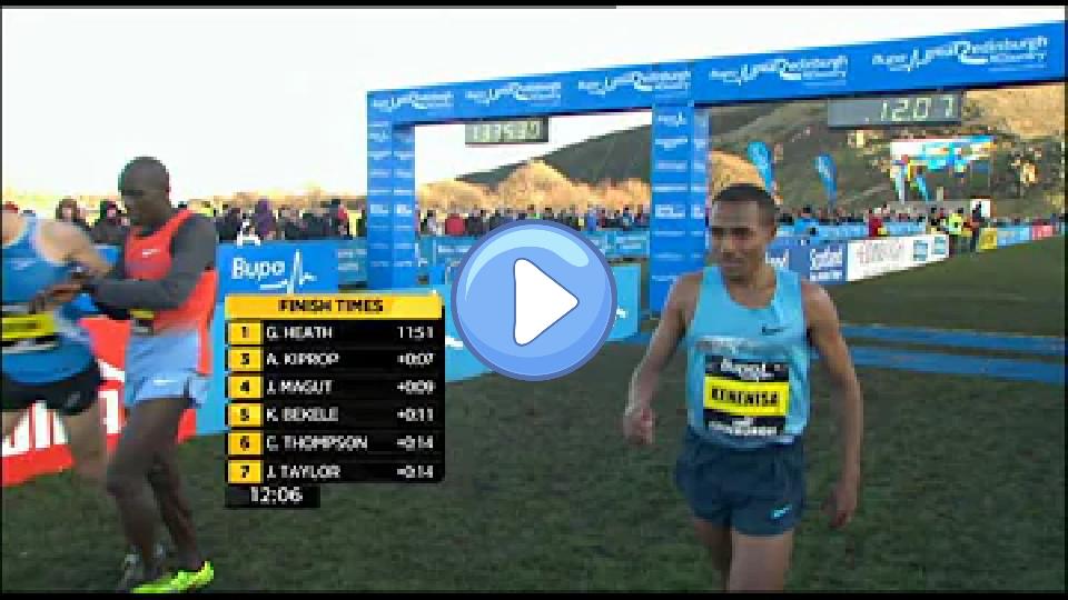 Play video: Kenenisa Bekele was beaten at the Bupa Great Edinburgh Cross Country. Video thumb: Kenenisa Bekele was beaten at the Bupa Great Edinburgh Cross Country.