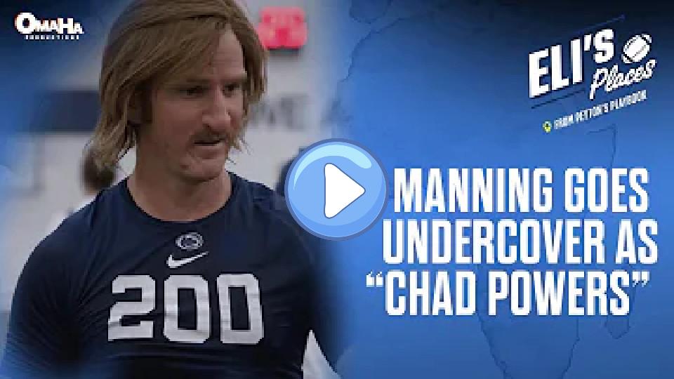 Video thumb: Eli Manning goes undercover at Penn State walk-on tryouts as 