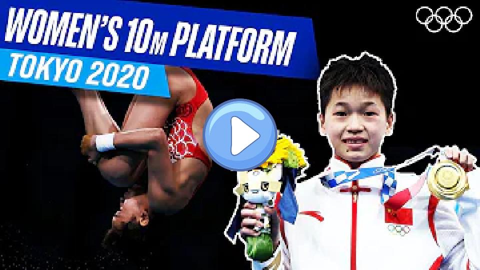 Video thumb: 14-year-old Quan Hongchan makes Olympic history! | FULL Women's 10m Platform 💦 | Tokyo 2020