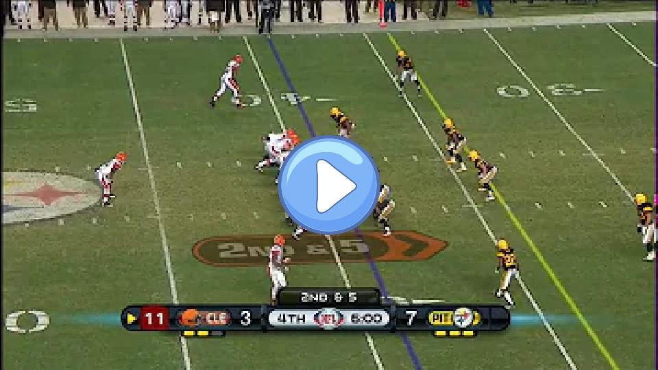 Video thumb: Colt McCoy takes a huge hit from James Harrison - 2011