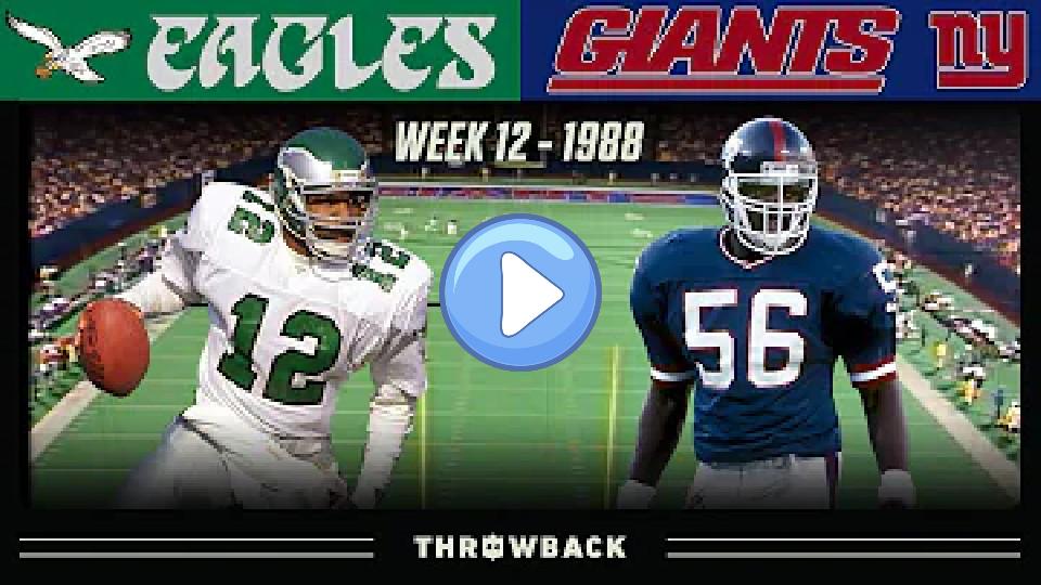 Video thumb: A Crazy Ending You'd Never Expect! (Eagles vs. Giants 1988, Week 12)