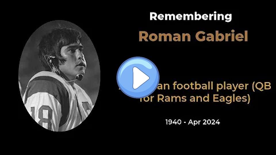Play video: Roman Gabriel Dies at 83: Former Rams and Eagles QB, 1969 NFL MVP, 4× Pro Bowl Selection Video thumb: Roman Gabriel Dies at 83: Former Rams and Eagles QB, 1969 NFL MVP, 4× Pro Bowl Selection