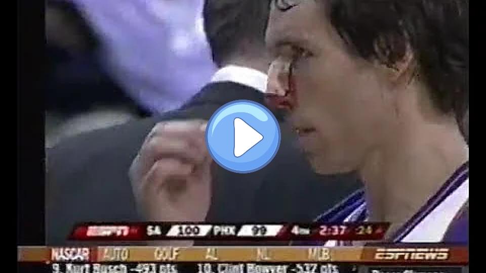 Video thumb: Steve Nash Suffers Severe Nose Injury (2007 ESPNEWS Coverage)