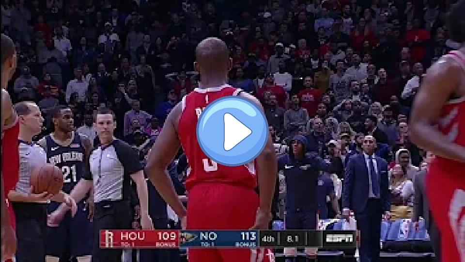 Video thumb: DeMarcus Cousins' season-ending Achilles injury: Rockets vs. Pelicans