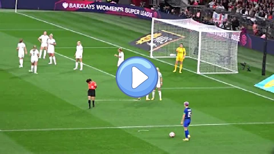 Play video: England Lionesses vs USWNT: Megan Rapinoe's Freekick Hits Lauren Hemp in the Face! Video thumb: England Lionesses vs USWNT: Megan Rapinoe's Freekick Hits Lauren Hemp in the Face!