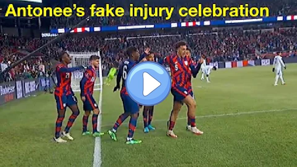 Video thumb: I have one note on Antonee Robinson's fake injury celebration.