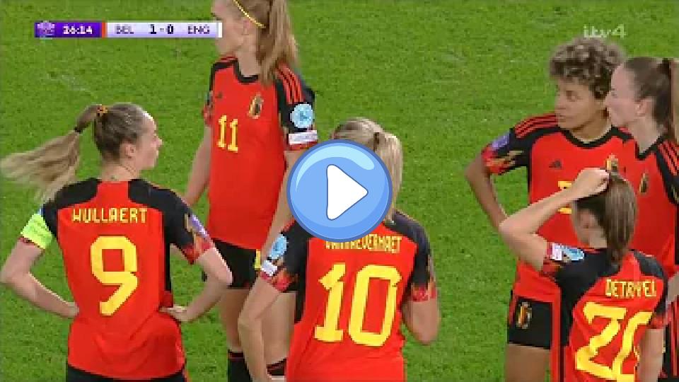 Video thumb: Alex Greenwood's injury during the Belgium-England match