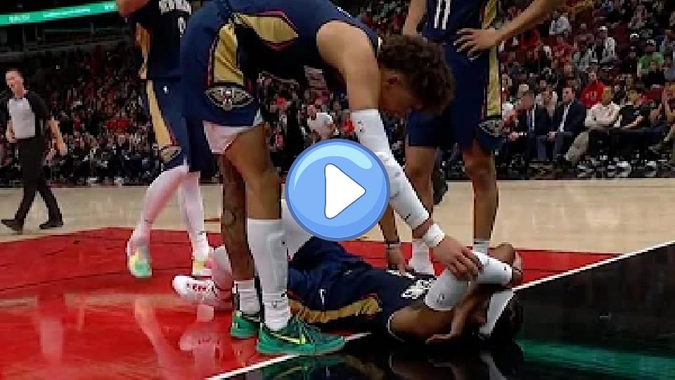 Video thumb: DeMar DeRozan hit Devonte' Graham hard and injured him.