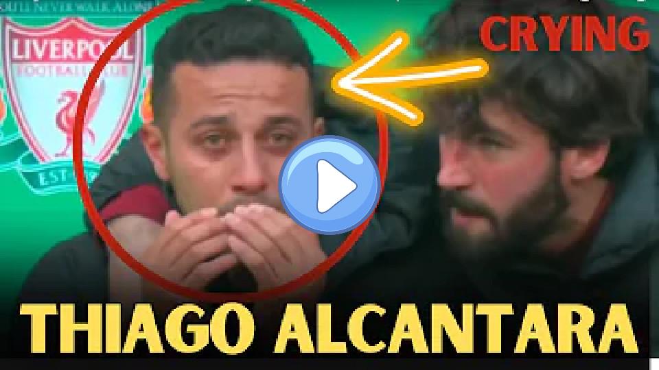 Video thumb: Thiago Alcântara in tears after suffering an injury during the warm-up