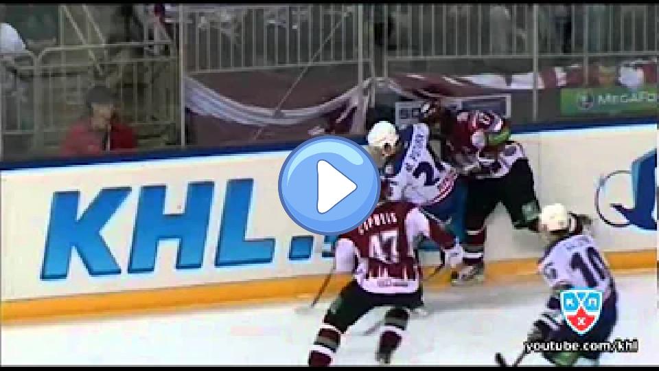 Video thumb: Maxim Potapov Injured After a Dirty Hit