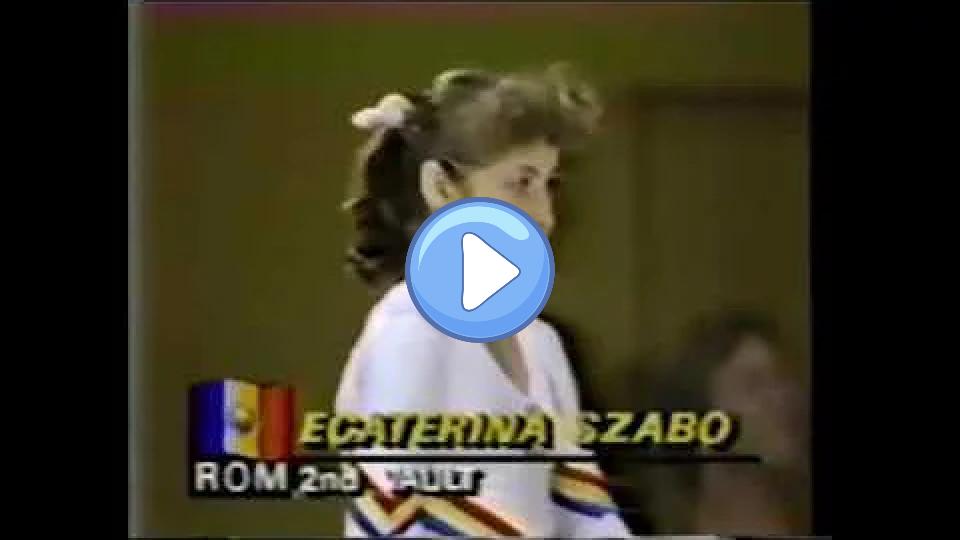 Video thumb: Ecaterina Szabo (ROM) Vault - 1984 Olympics Los Angeles Event Final