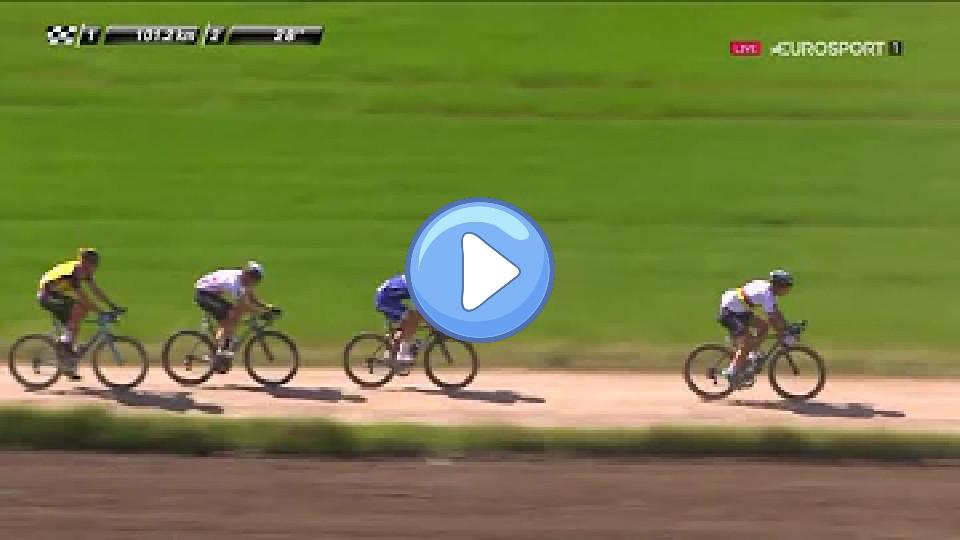 Video thumb: Tom Boonen Attacks! - Paris-Roubaix 2017