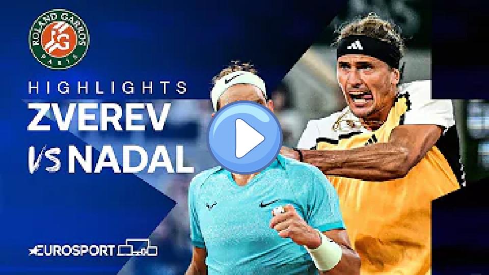 Video thumb: Alexander Zverev vs Rafael Nadal | Round 1 | French Open 2024 Extended Highlights