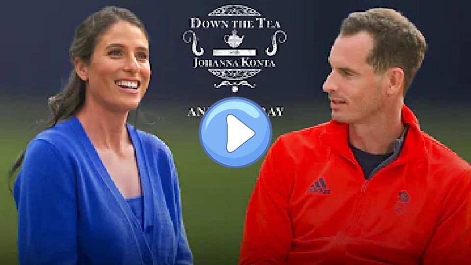 Video thumb: Andy Murray chats over tea with fellow Brit Johanna Konta 🫖