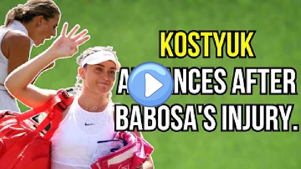Video thumb: Injury prevents the advance of Paula Badosa, and Marta Kostyuk advances - Tennis News! #Wimbledon