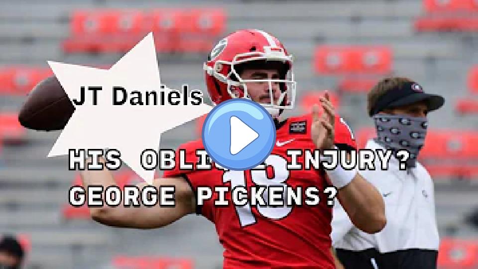 Video thumb: JT Daniels on his oblique injury and George Pickens