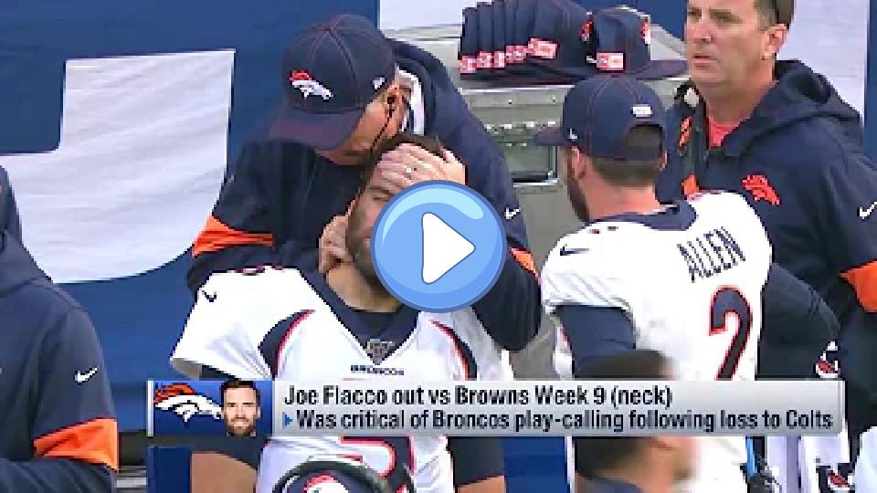 Video thumb: Flacco could miss significant time with a neck injury | Rapoport