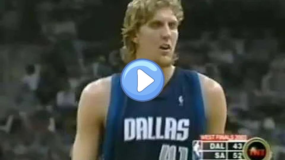 Video thumb: Dirk Nowitzki 2003 WCF Game 1 vs Spurs - 38 Points, 15 Rebounds