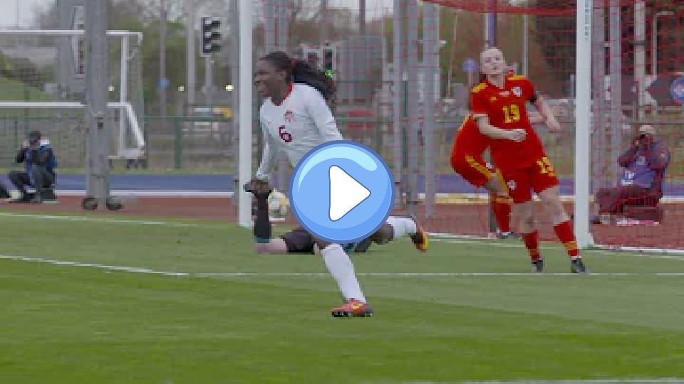 Video thumb: Deanne Rose scores the opening goal for #CanWNT against Wales.