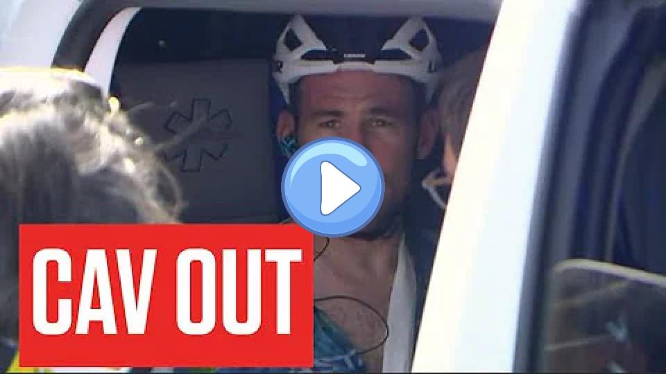 Video thumb: Mark Cavendish Crash Crushes Record Dreams in Stage 8 at Tour de France 2023