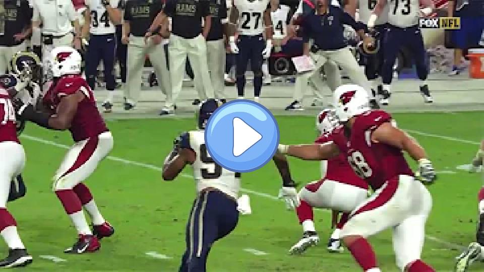 Video thumb: Carson Palmer Torn ACL Injury vs. Rams - 2014 Week 10