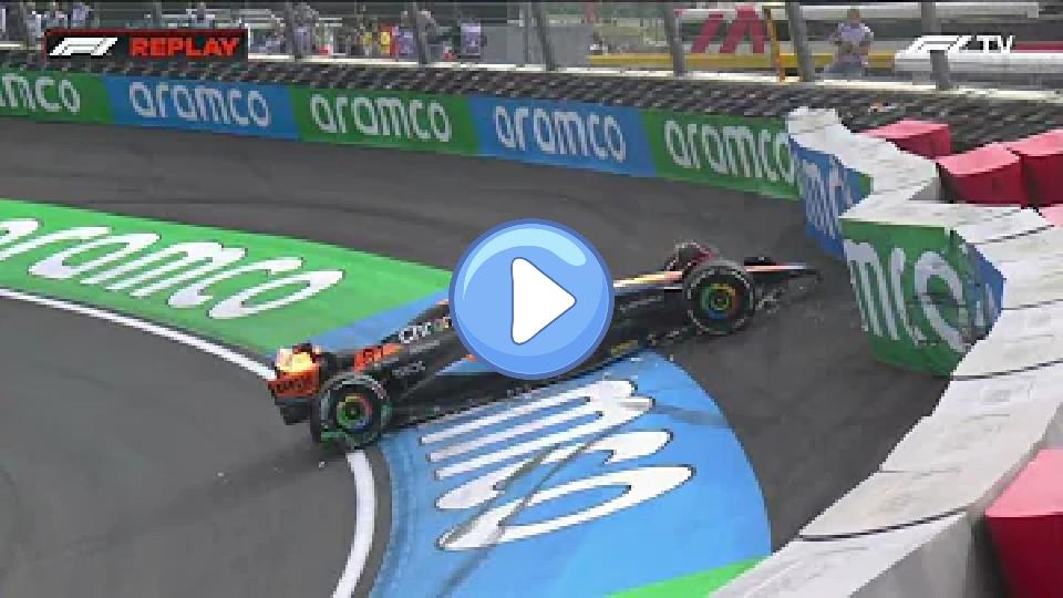 Video thumb: Piastri and Ricciardo Crash at the Same Corner | 2023 Dutch GP