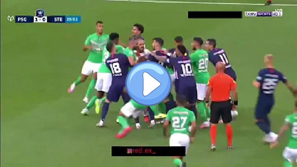 Video thumb: PSG vs St Etienne fight scene 💥 | Mbappe injury | PSG vs St Etienne | 25-07-2020 Coupe de France Final |