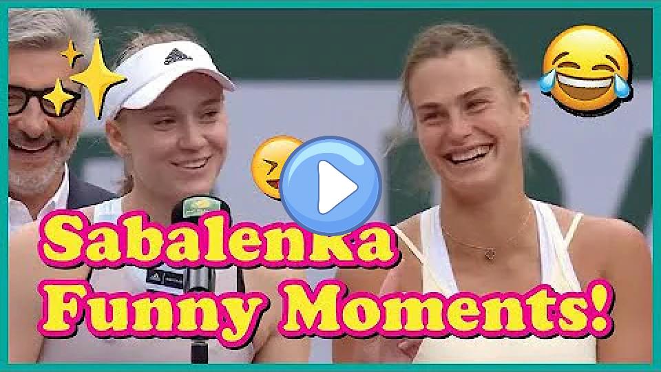 Video thumb: Aryna Sabalenka's Funny Moments! 🐯😝