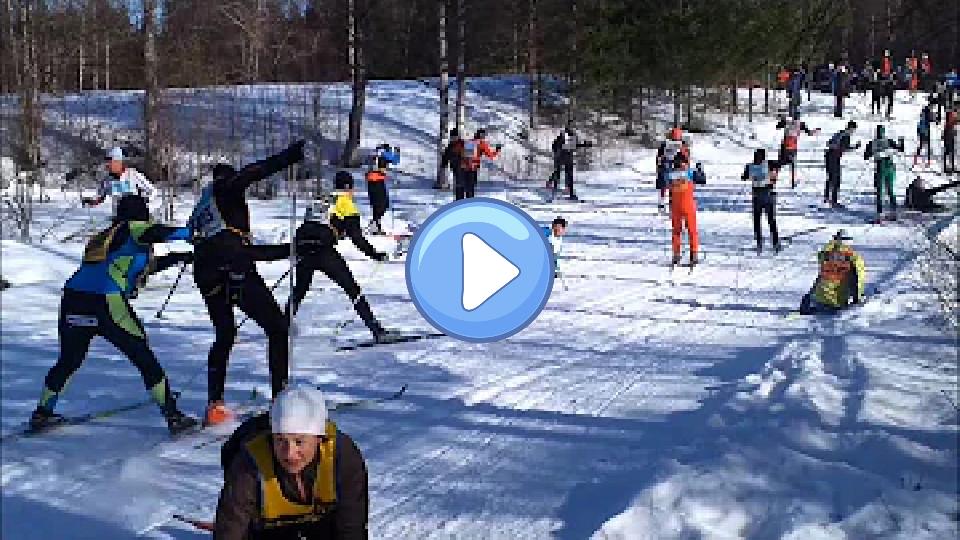 Video thumb: Vasaloppet 2012 crashes cut Risberg's progress.