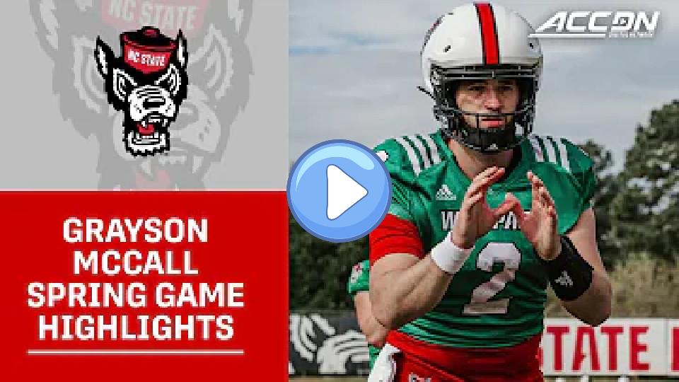 Video thumb: NC State's Grayson McCall Shines During Spring Game