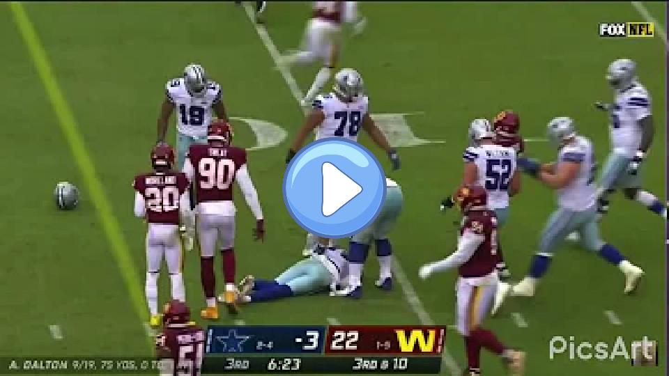 Video thumb: Andy Dalton's head injury: Dirty hit vs. Washington